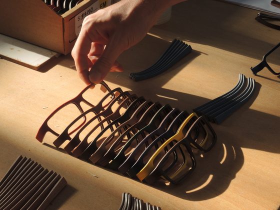 L'atelier, en Italie du Nord-Est. Les façades sont reprises une à une.